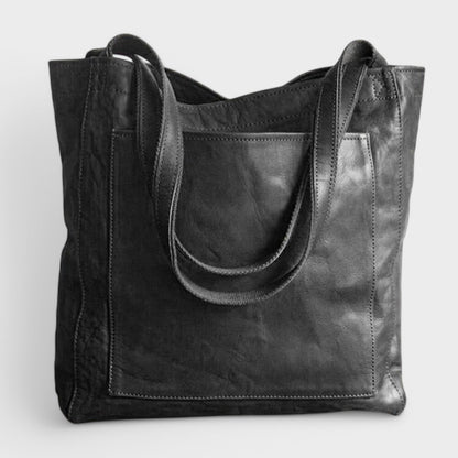 Karin - Klassisk Læder Tote Bag