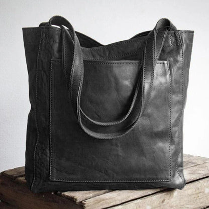 Klassisk Læder Tote Bag