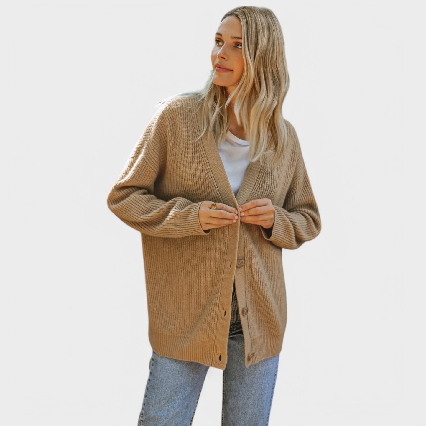 Lulu - Stilet Cardigan Med Knapper