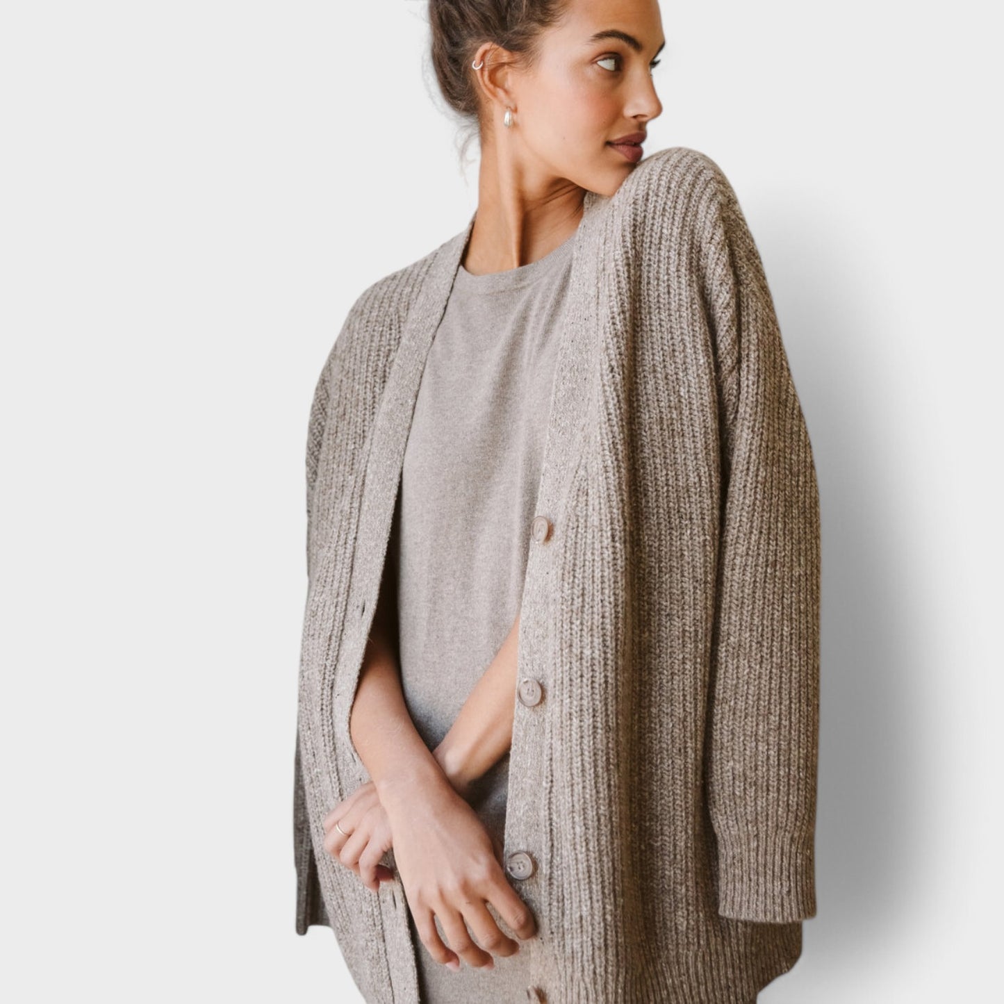 Lulu - Stilet Cardigan Med Knapper