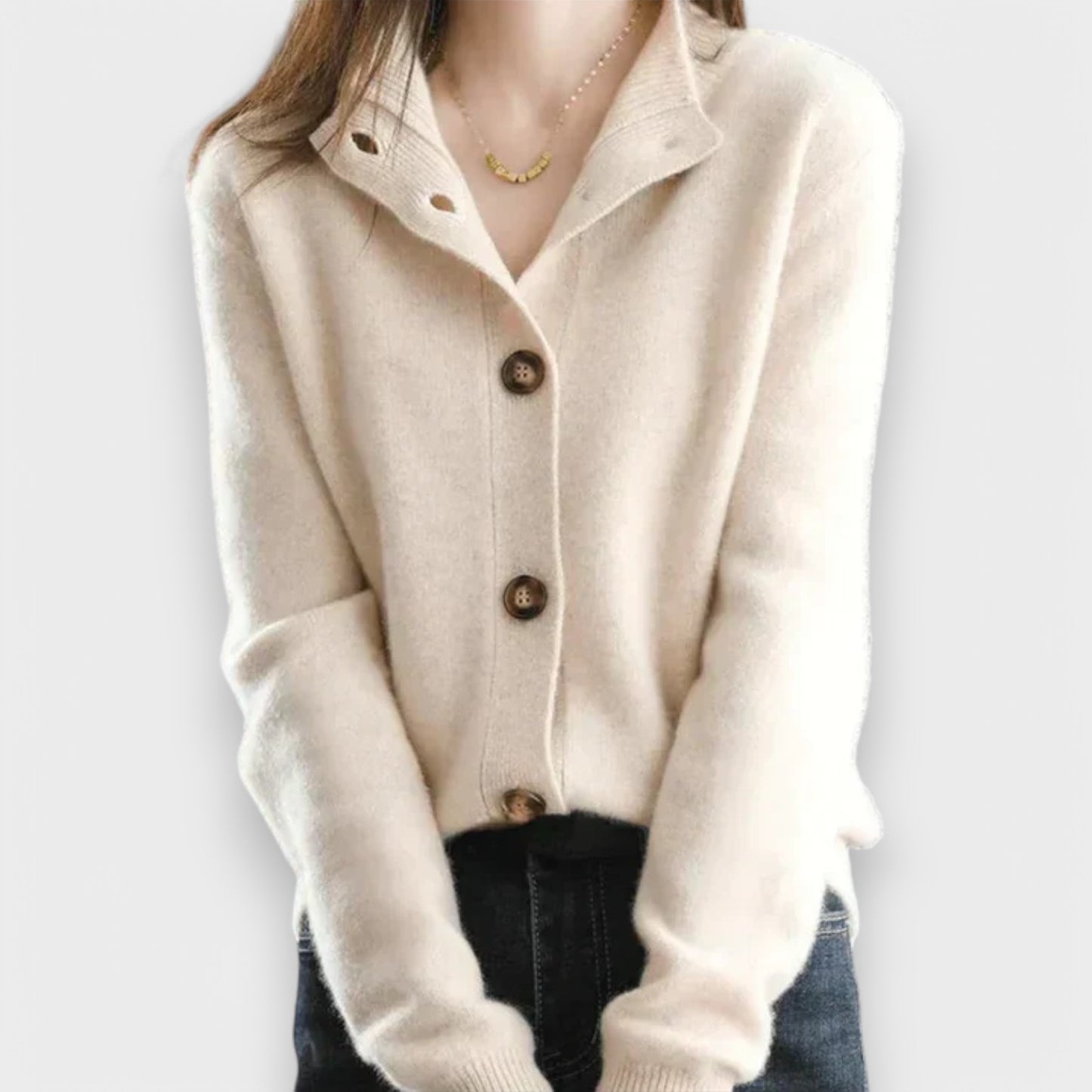 Aria - Cozy Cardigan Med Knapper