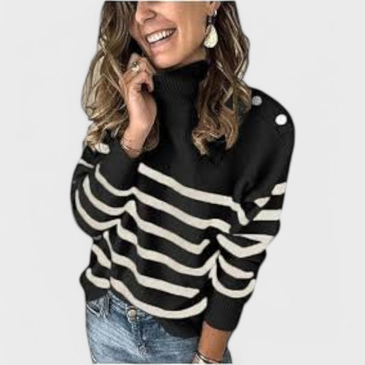 Maya - Stribet Sweater