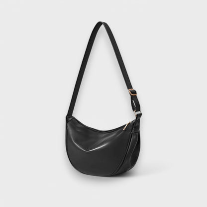 Maria - Minimalistisk Sort Hobo Taske