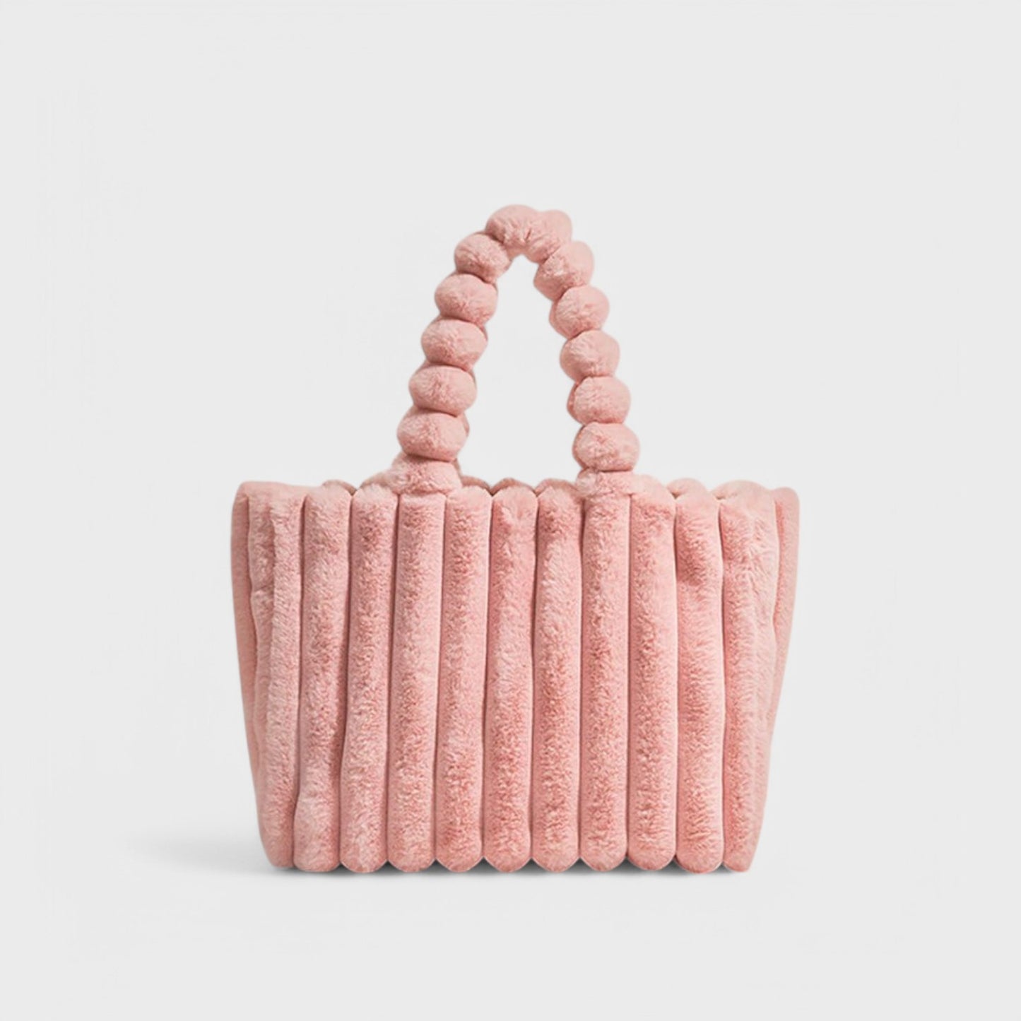Patricia - Plush Textured Faux Fur Handbag