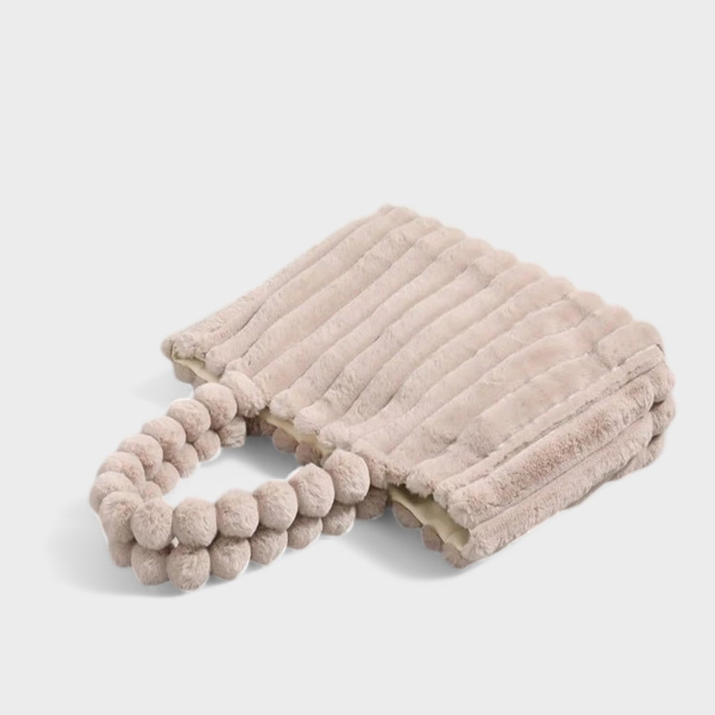 Patricia - Plush Textured Faux Fur Handbag