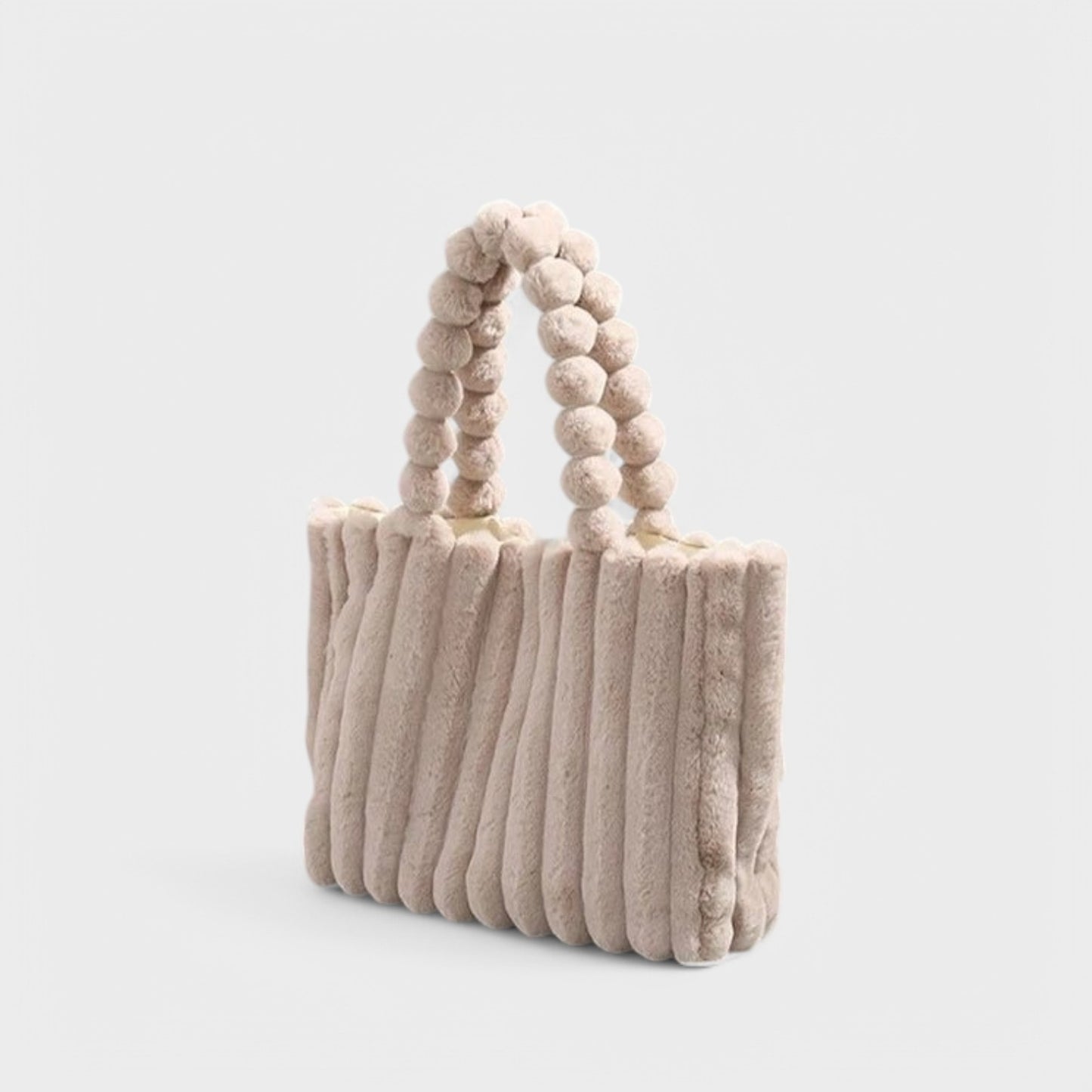 Patricia - Plush Textured Faux Fur Handbag