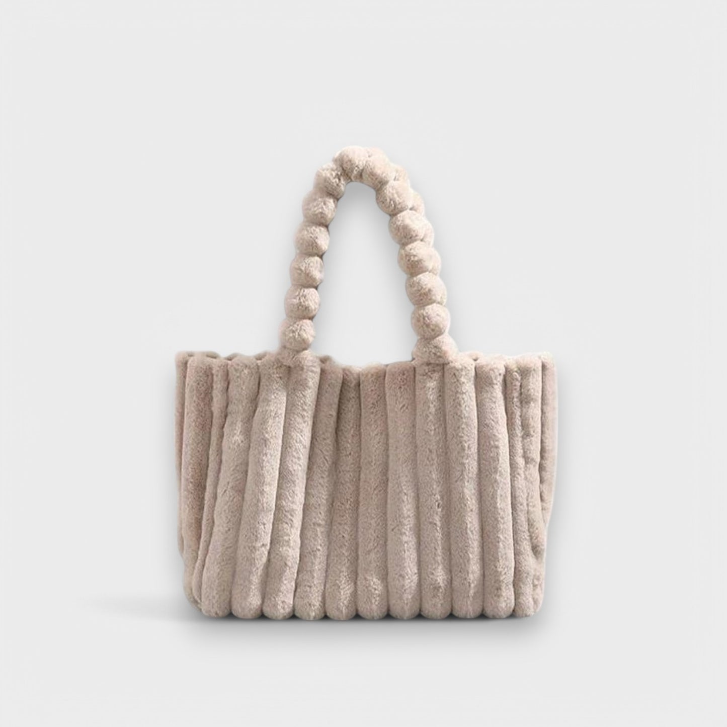 Patricia - Plush Textured Faux Fur Handbag