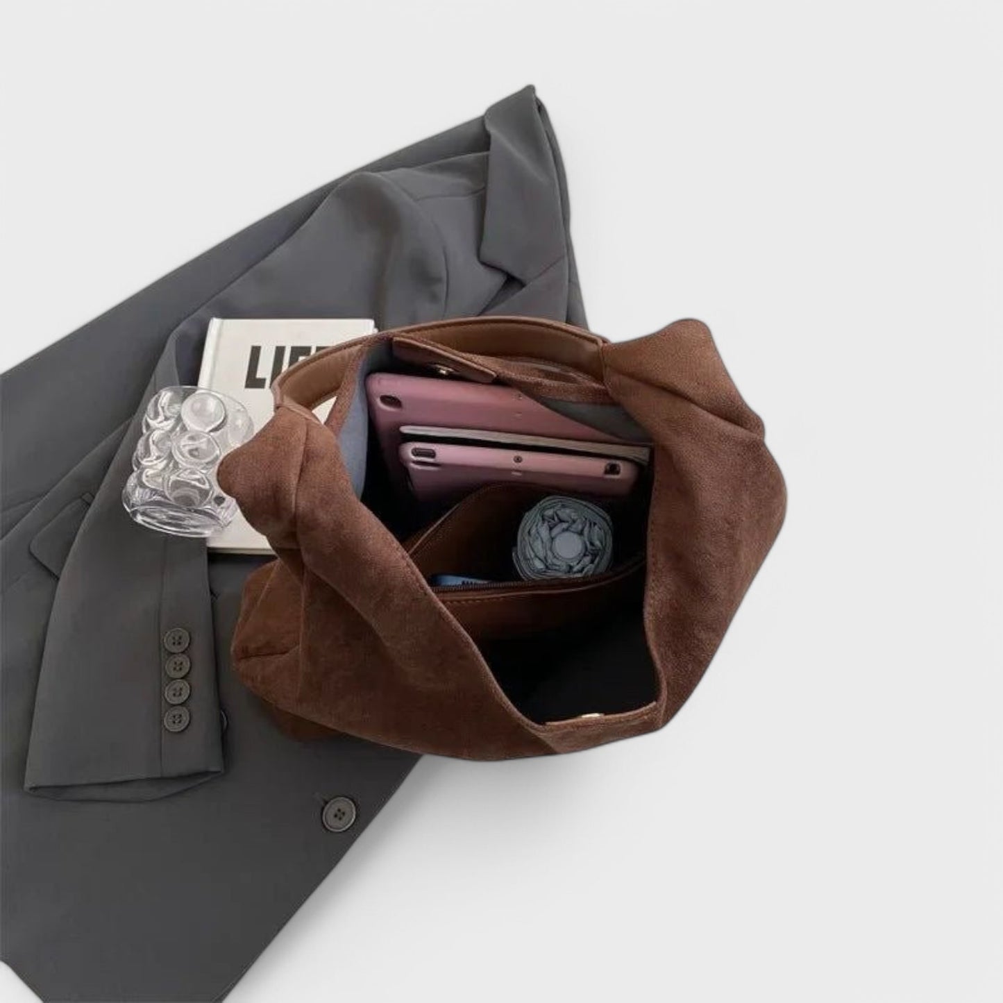 Tine - Suede Tote Bag
